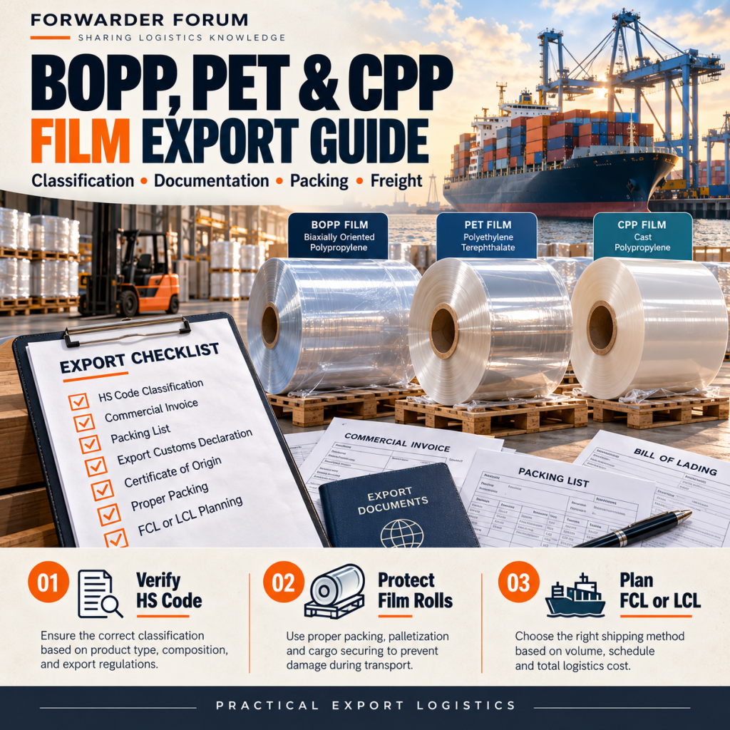 BOPP PET CPP Film Export Guide